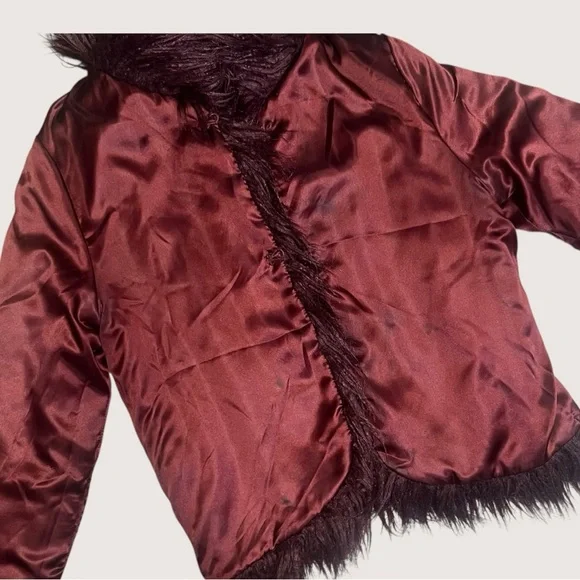 Faux Fur Cropped Coat - Picture 7 of 15